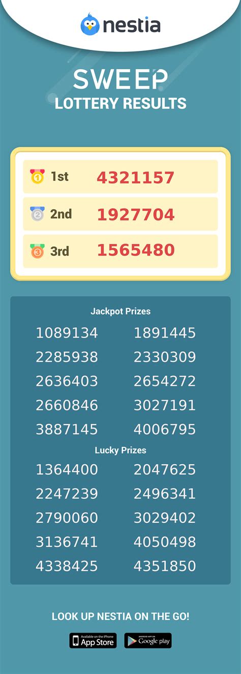 singapore sweep results|nestia singapore.